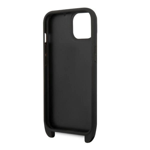 KARL LAGERFELD MONOGRAM IKONIK PATCH COVER TIL IPHONE 14 - SORT