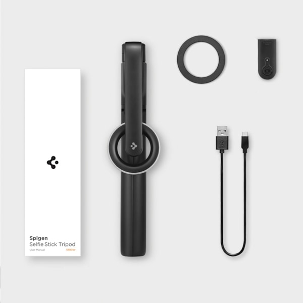 SPIGEN S580W MAGSAFE BLUETOOTH SELFIE STICK LANGT STIV SORT