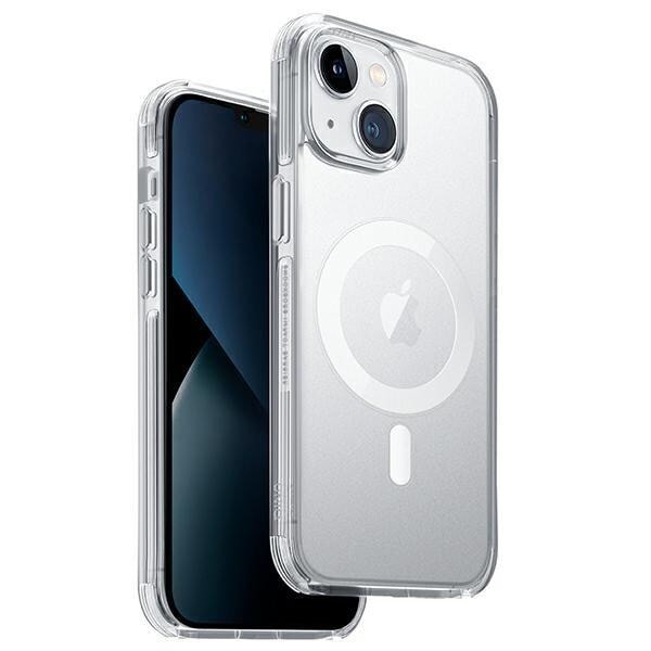 UNIQ-deksel Combat iPhone 14 Plus 6.7 Magclick Lader gjennomsiktig/due sateng klar