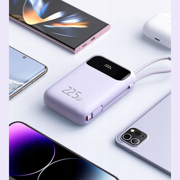 MCDODO POWERBANK 10000MAH MED 3X DISPLAY USB-C 22,5W + USB-C-KABEL