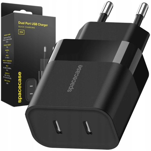 Rymdfall Usb Laddare 20W Sc010B För Telefon För Iphone Samsung Xiaomi