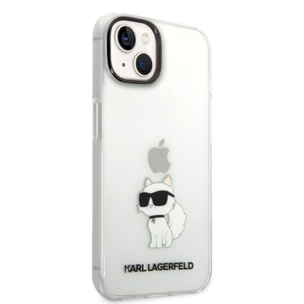 KARL LAGERFELD IKONIK CHOUPETTE ETUI TIL IPHONE 14 PLUS - GENNEMSIGTIG