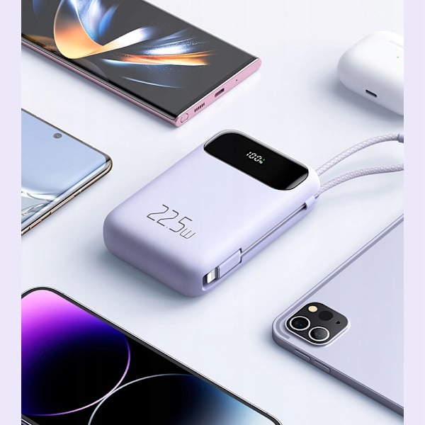 MCDODO POWERBANK 10000MAH MED USB MONITOR USB-C 22,5W + LYNKABEL