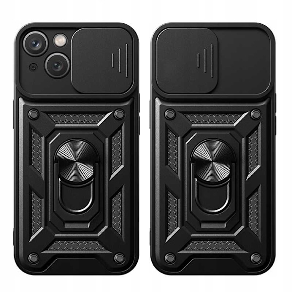 Spacecase Fodral För Iphone 15 Plus Sc Camring Svart