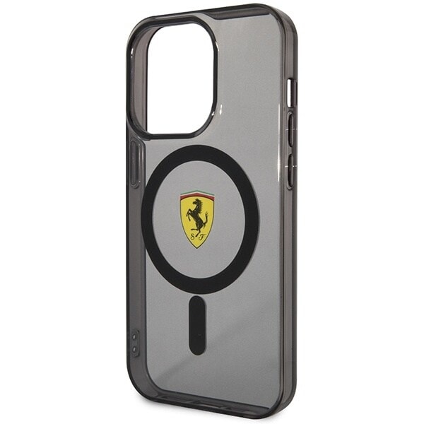 Ferrari FEHMP14LURKK deksel til iPhone 14 Pro - svart gjennomskinnelig Magsafe