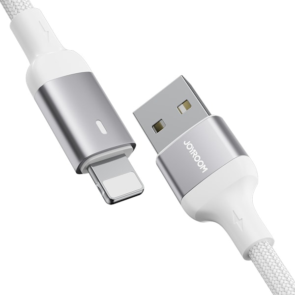 Joyroom USB-kabel - Lightning 2.4A A10 Series 2 m hvit (S-UL012A10)