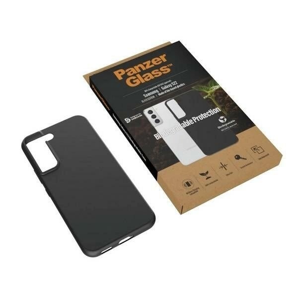PanzerGlass biologisk nedbrytbart deksel til Samsung Galaxy S22 - Svart