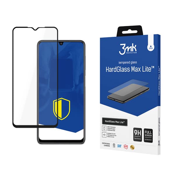 SAMSUNG GALAXY M22 SORT - 3MK HARDGLASS MAX LITE