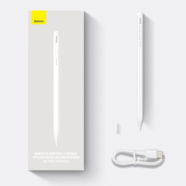 Aktiv penn for iPad Baseus Smooth Writing 2 SXBC060202 - hvit