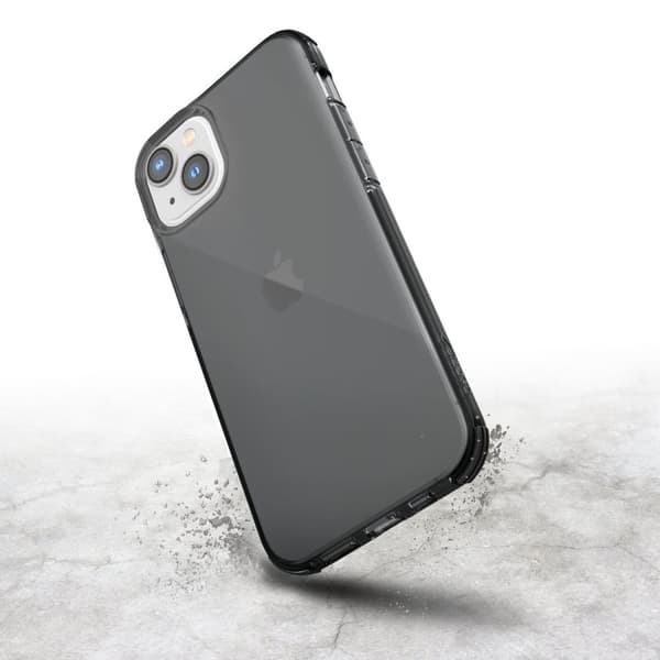 Raptic X-Doria Clear Case iPhone 14-deksel, pansret deksel, grå