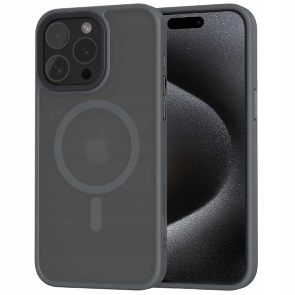 Spacecase Hybrid Case För Iphone 15 Pro Max Grey