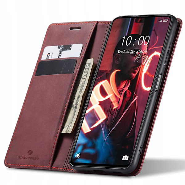 Spacecase Pålbocksväska För Poco X5 Pro Note 12 Pro Red