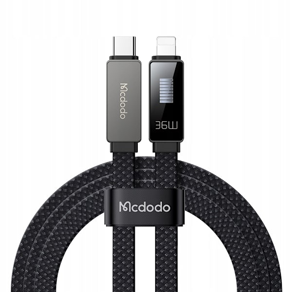 MCDODO LADDARE USB-C BLIXT SNABB LADDNINGSKABEL IPHONE 1M LED