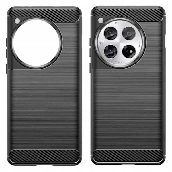 Spacecase Cover Carbon Cover För Oneplus 12 Svart Tpu-Skydd