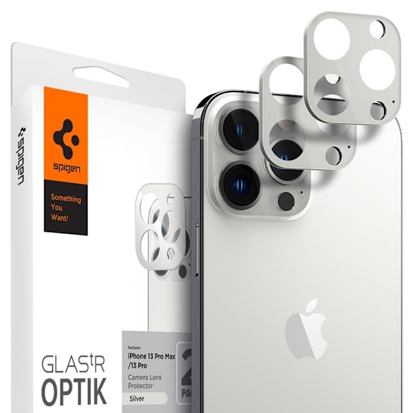 CAMERA PROTECTION SPIGEN OPTIK.TR CAMERA PROTECTOR 2-PACK IPHONE 13 PRO / 13 PRO MAX SILVER