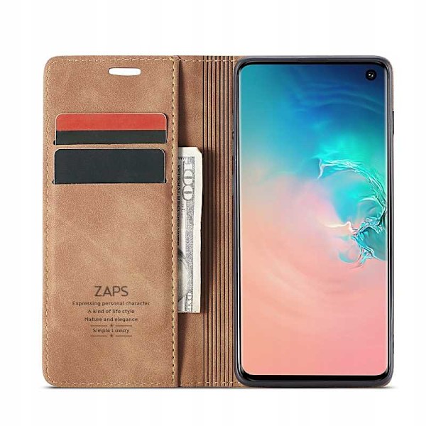 Spacecase Galaxy S10E Pålånsfodral Kaffe Läderfodral