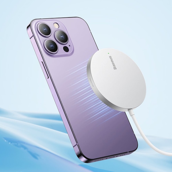 Baseus Simple Mini3 induktiv lader 15W sølv