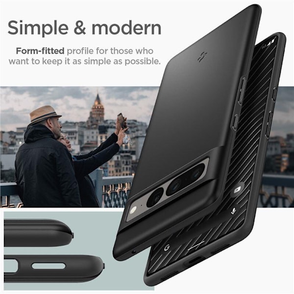 SPIGEN THIN FIT GOOGLE PIXEL 7 PRO SVART