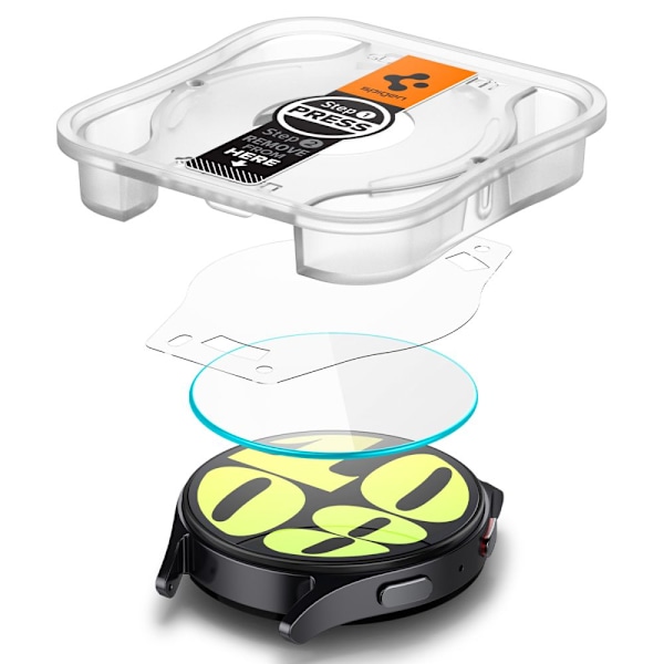 HÆRDET GLAS SPIGEN GLAS.TR "EZ-FIT" 2-PACK GALAXY WATCH 7 (40 MM) KLAR