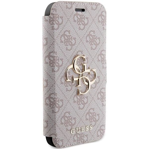 Guess 4G Metal Logo beskyttelsesdeksel til iPhone 15 Pro Max - rosa
