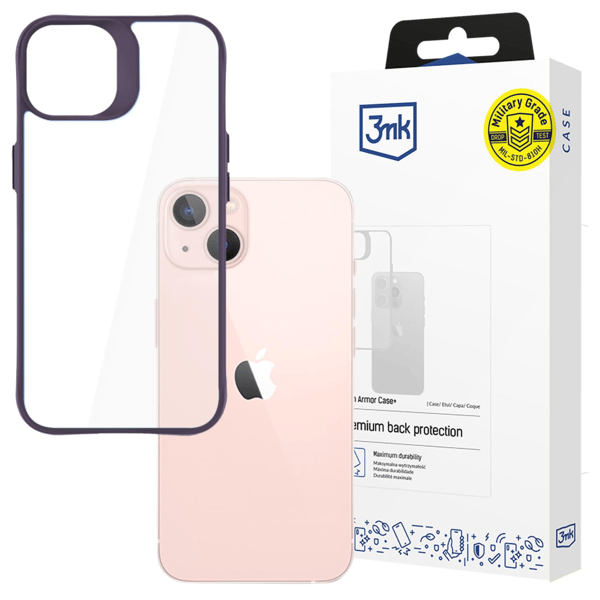 APPLE IPHONE 14 - 3MK SATIN ARMOR CASE+ PURPLE