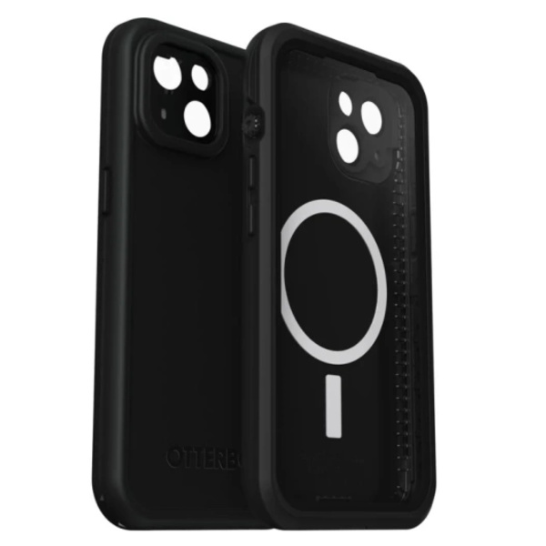 OTTERBOX SERIES FRE - STØDSIKKERT BESKYTTELSESCOVER TIL IPHONE 14, KOMPATIBEL MED MAGSAFE (SORT) [P]