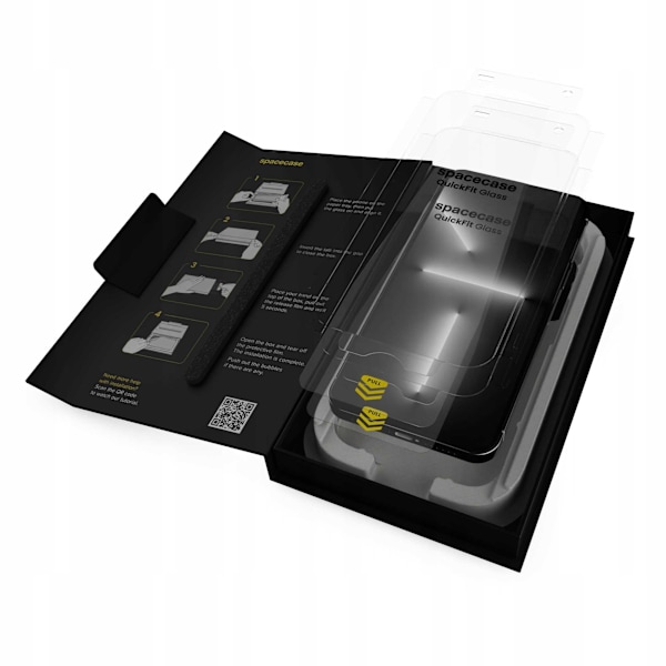 Spacecase Quickfit Härdat Glas För Iphone 13 Pro Max 14 Plus