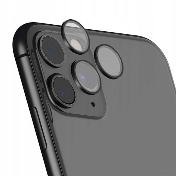 Spacecase Härdat Glas Quickfit-Kamera För Iphone 11 Pro Max 12 Svart