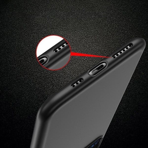 Soft Case Gel fleksibelt beskyttelsesdeksel for Motorola Moto G71 5G Black-telefonen