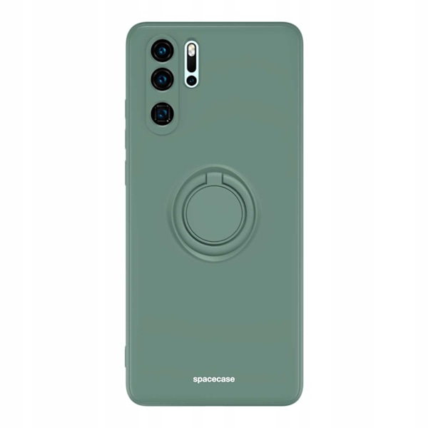 Spacecase Silikonecase Ring För Huawei P30 Pro Mörkgrön