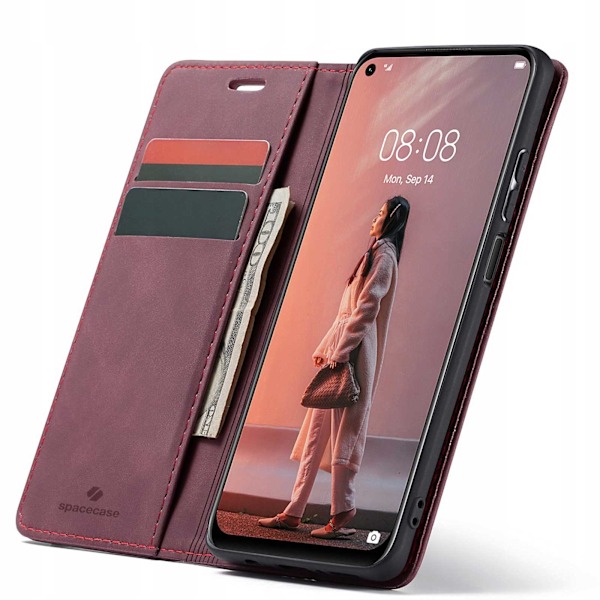 Spacecase Fodral För Huawei P40 Lite Plånbok Röd