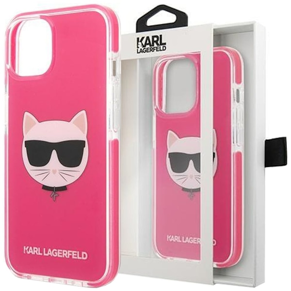 KARL LAGERFELD CHOUPETTE HEAD COVER TIL IPHONE 13 MINI - FUCHSIA
