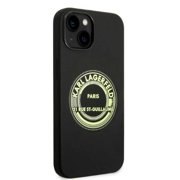 KARL LAGERFELD SILIKONE RSG ETUI TIL IPHONE 14 PLUS - SORT