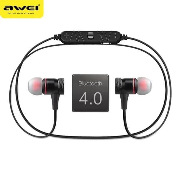 AWEI Bluetooth sporthörlurar A920BL svart/svart magnetiska