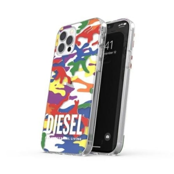 Diesel Clear Case Pride Camo AOP iPhone 12/12 Pro multicolor/färgglad 44332