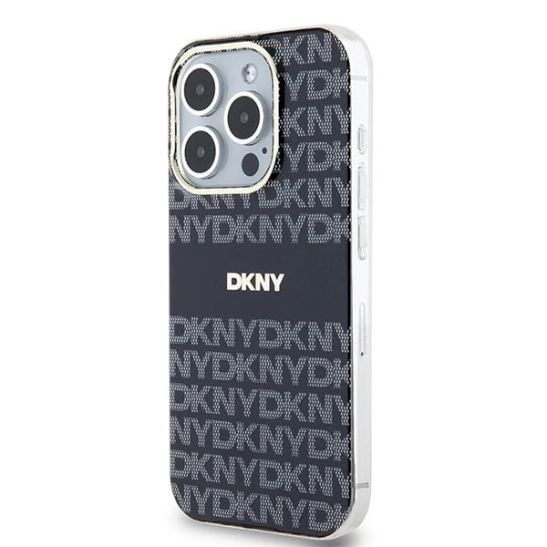DKNY IML Mono & Stripe MagSafe Beskyttelsesveske for iPhone 14 Pro Max - Svart