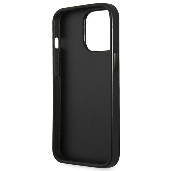 Guess GUHCP13LPSATLG iPhone 13 Pro / 13 6,1" silver/silver hårt fodral SaffianoTriangle Logotyp