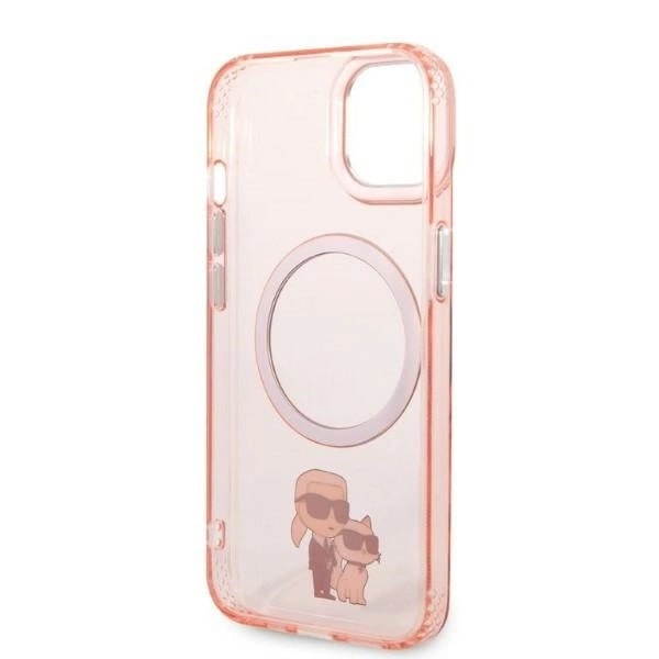 KARL LAGERFELD IKONISK KARL&CHOUPETTE MAGSAFE ETUI TIL IPHONE 14 - PINK