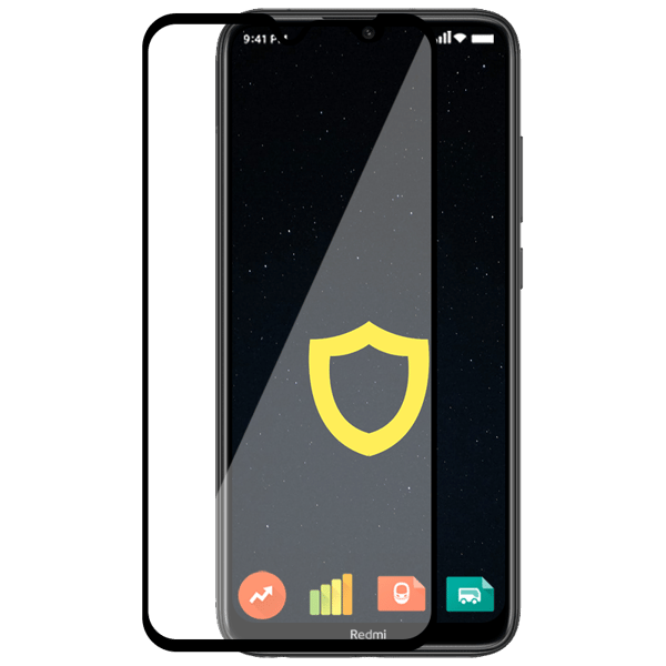Spacecase 5D Härdat Glas För Xiaomi Redmi Note 8T Fullskärm