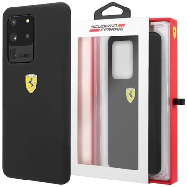 FERRARI SILIKONE ETUI TIL SAMSUNG GALAXY S20 ULTRA - SORT