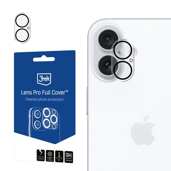 APPLE IPHONE 16/16 PLUS - 3MK LENS PRO FULL COVER