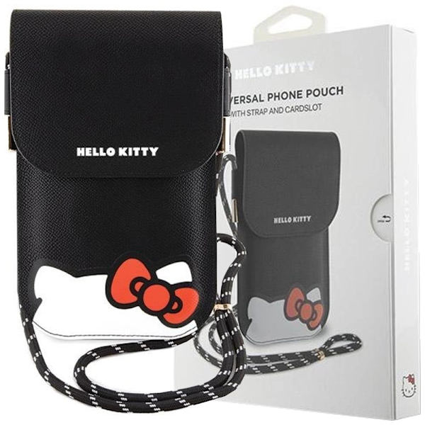 Hello Kitty Leather Hiding Kitty Cord bag - svart