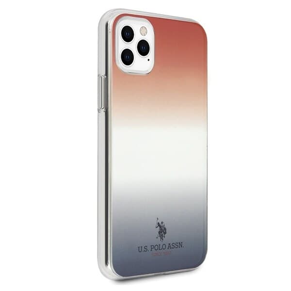 AMERIKANSK SAG POLO ASSN. GRADIENT PATTERN COLLECTION TIL IPHONE 11 PRO MAX - RØD OG BLÅ