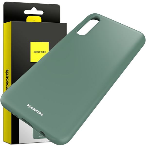 Spacecase Silikonfodral För Samsung Galaxy A70 Grön Skydd