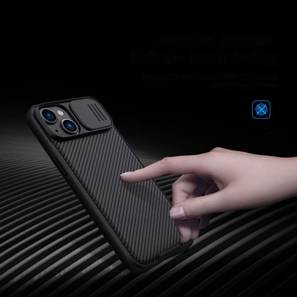 NILLKIN CASE CAMERA COVER TIL IPHONE 14 PLUS BLÅ