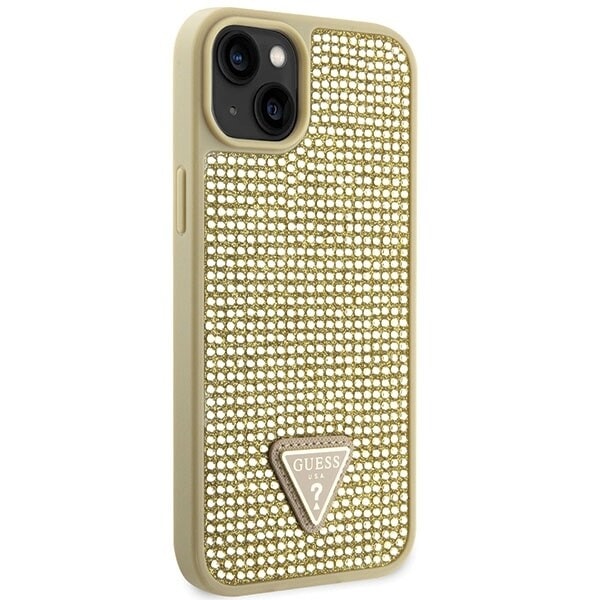 Guess GUHCP14MHDGTPD-deksel til iPhone 14 Plus 6.7 - Gull Rhinestone Triangle