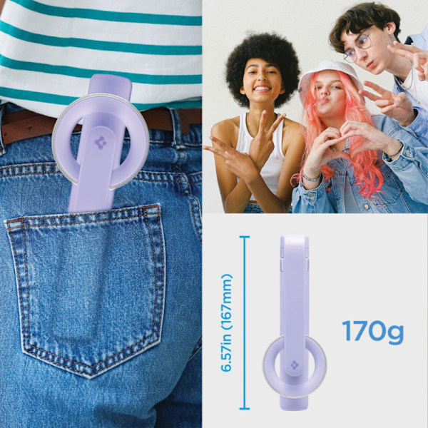 SPIGEN S571W MAGSAFE BLUETOOTH SELFIE STICK STIV LAVENDEL