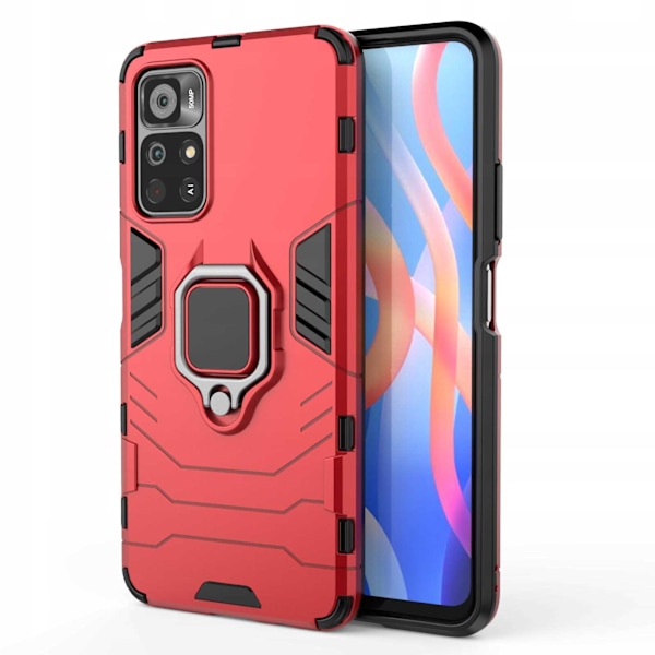 Spacecase Case Cover För Poco M4 Pro 5G X-Ring Röd