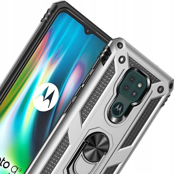 Spacecase Case Cover Till Motorola G9 Play E7 Plus Silver