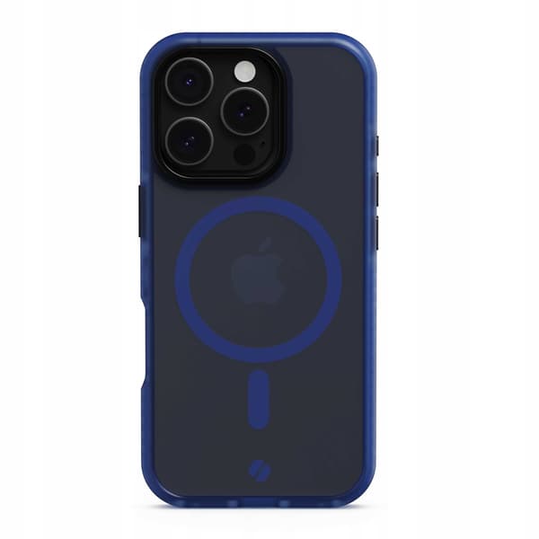 Spacecase Hybrid Case För Iphone 16 Pro För Magsafe Mörkblåt